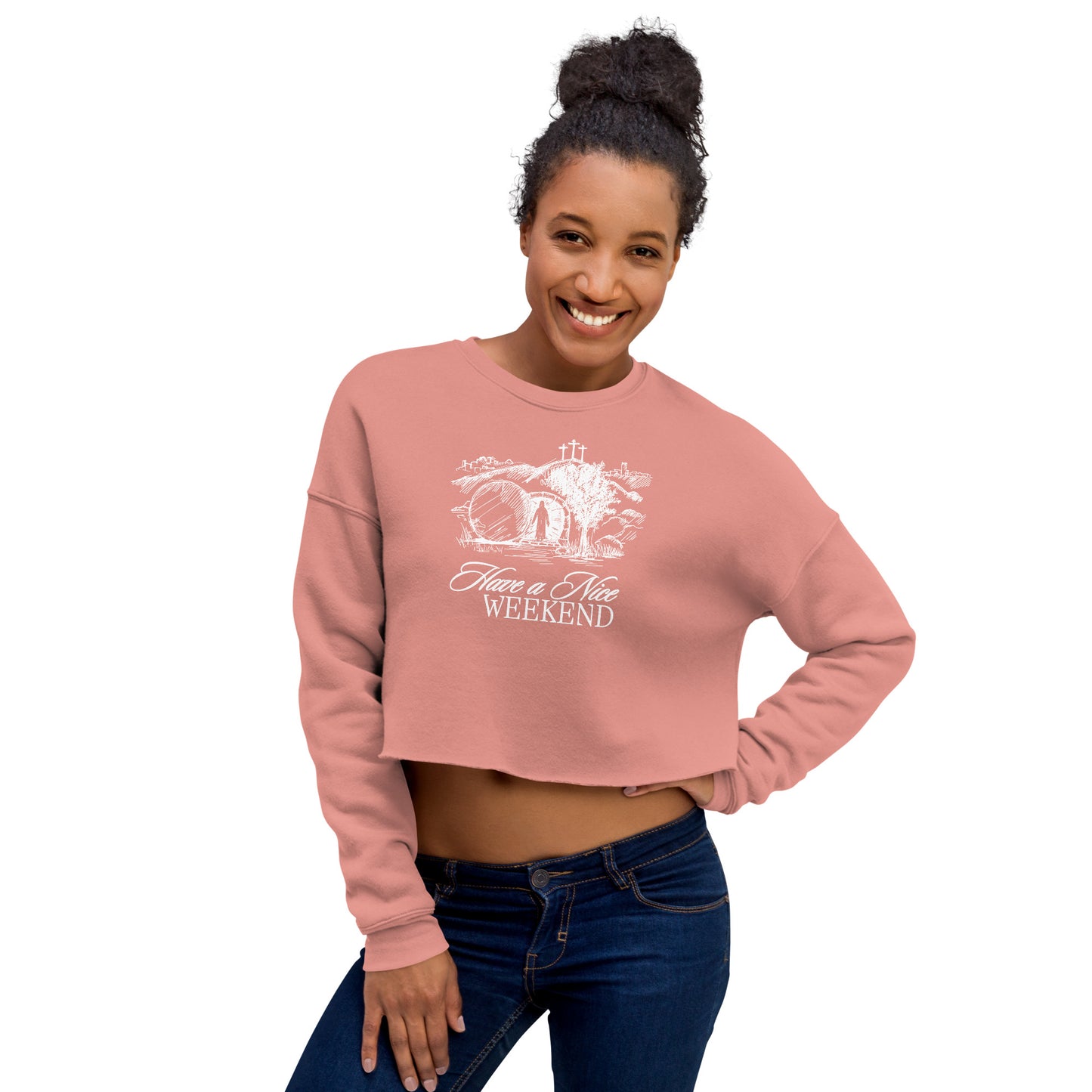 Have a Nice Weekend - Crop Sweatshirt