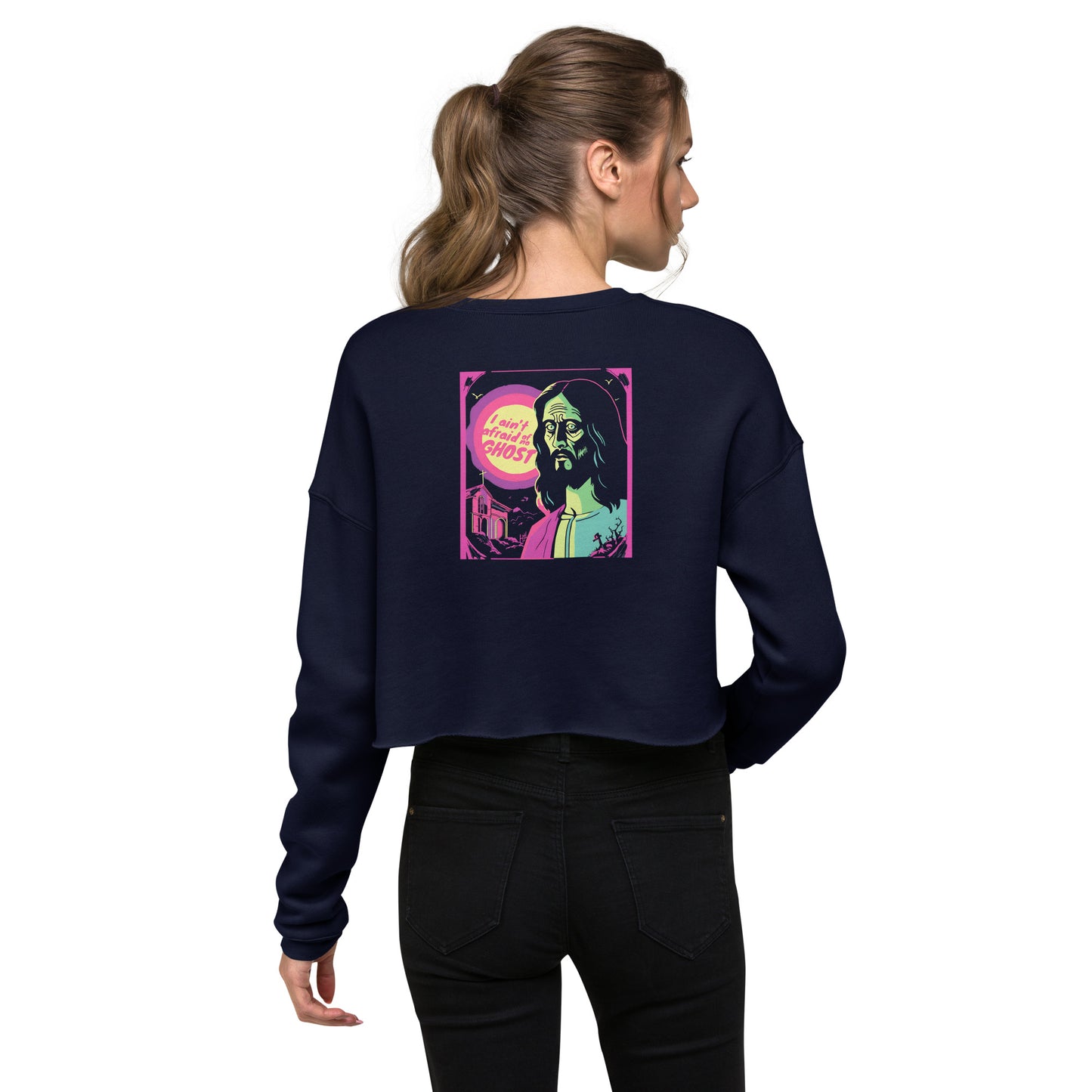 I Ain't Afraid of No Ghost - B-Movie Crop Sweatshirt