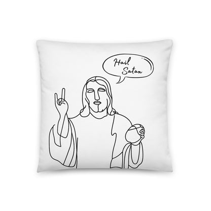 Hail Satan Jesus - Basic Pillow