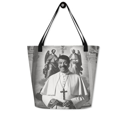Pope Neil deGrasse Tyson - Not the Pope Large Tote Bag