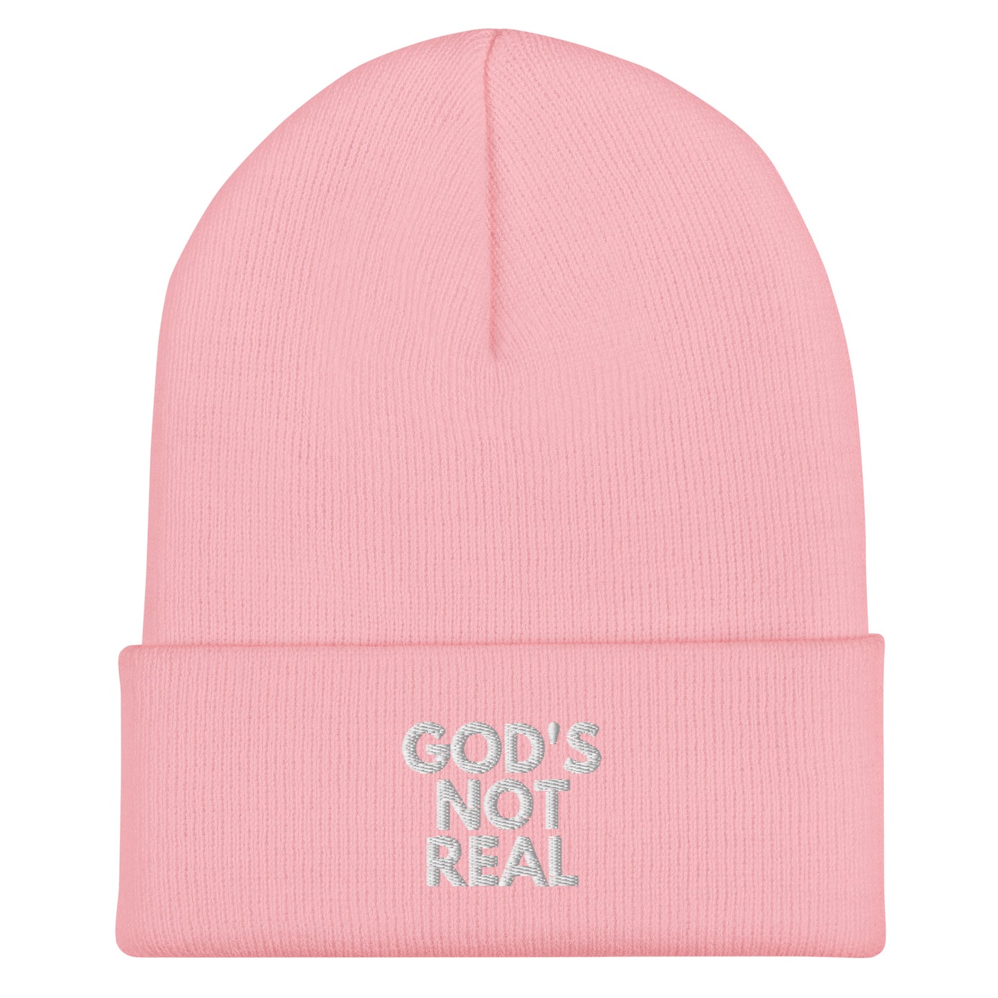 God's Not Real - Cuffed Beanie