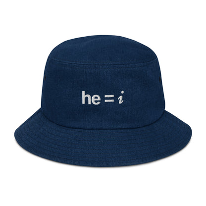 he = i - Denim Bucket Hat