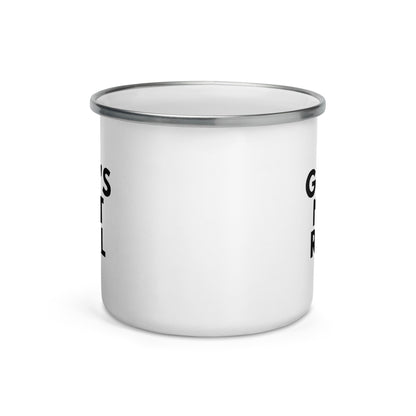God's Not Real - Enamel Mug