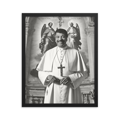 Pope Neil deGrasse Tyson - Not the Pope Framed poster