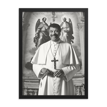 Pope Neil deGrasse Tyson - Not the Pope Framed poster
