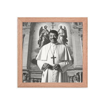 Pope Neil deGrasse Tyson - Not the Pope Framed poster