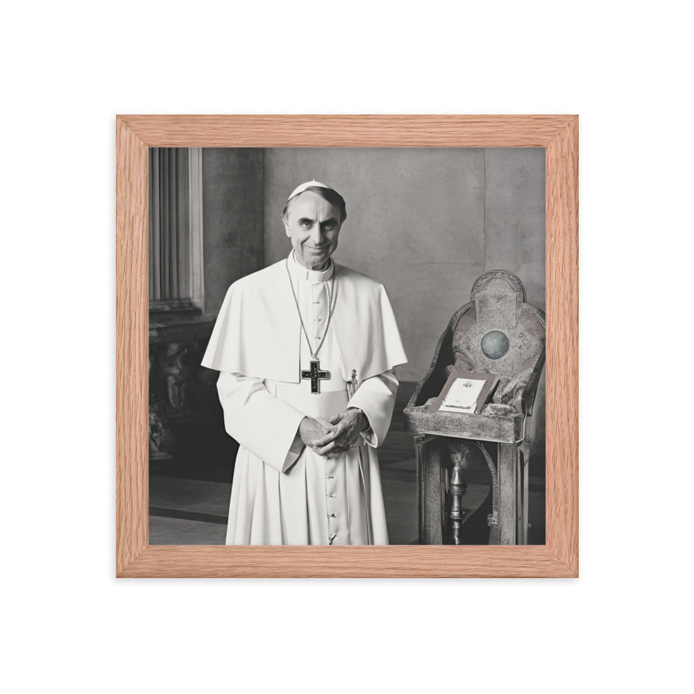 Pope Carl Sagan - Not the Pope Framed Poster