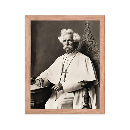 Pope Mark Twain - Not the Pope Framed Poster
