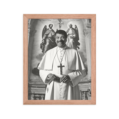 Pope Neil deGrasse Tyson - Not the Pope Framed poster