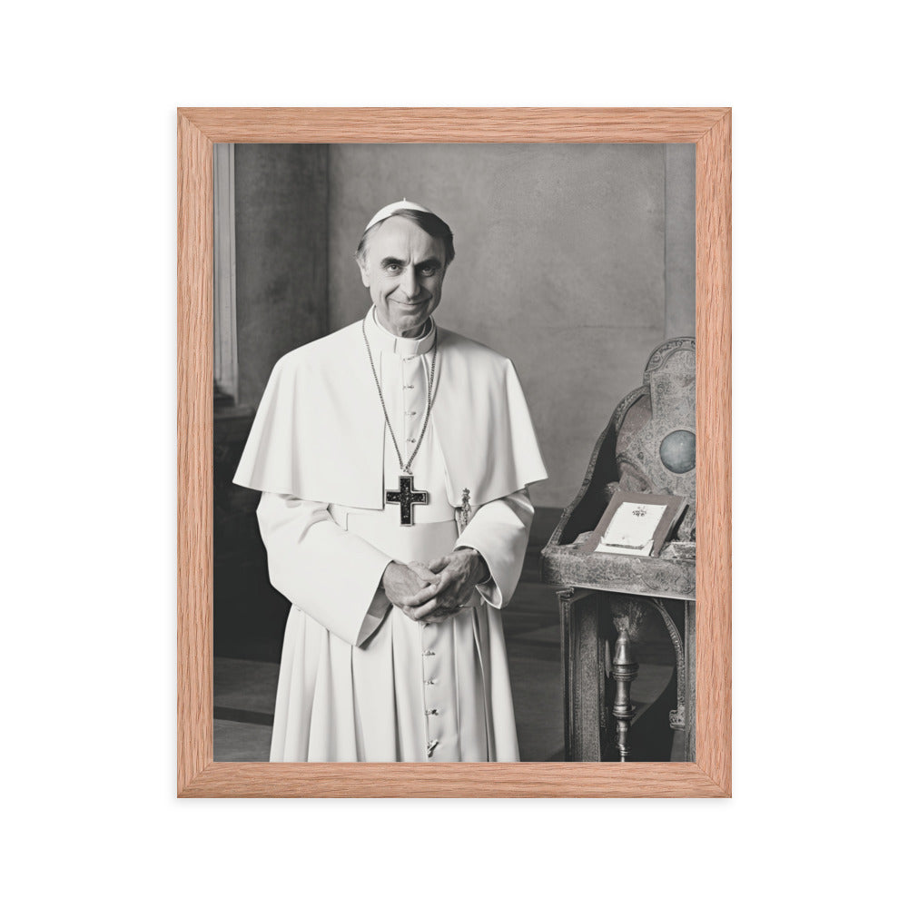 Pope Carl Sagan - Not the Pope Framed Poster