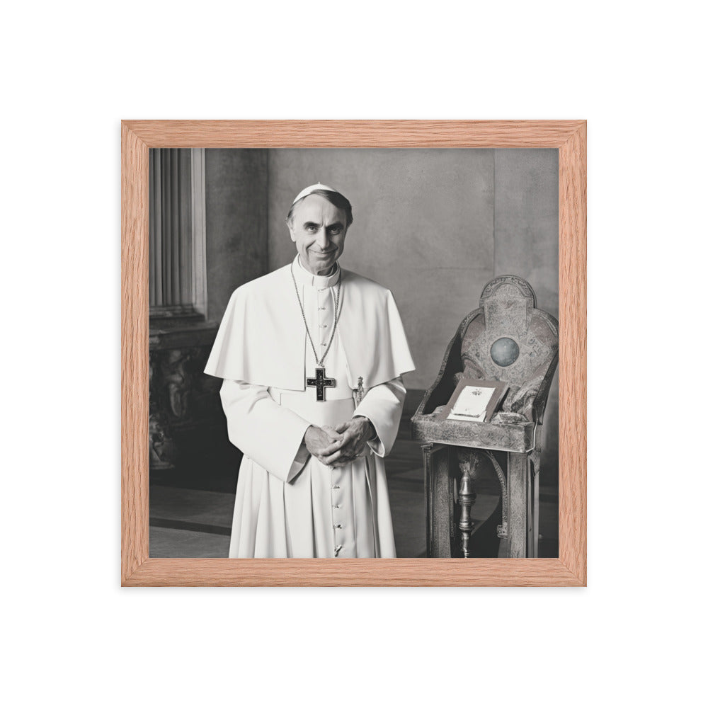 Pope Carl Sagan - Not the Pope Framed Poster