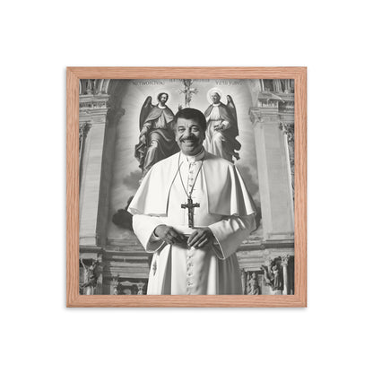 Pope Neil deGrasse Tyson - Not the Pope Framed poster