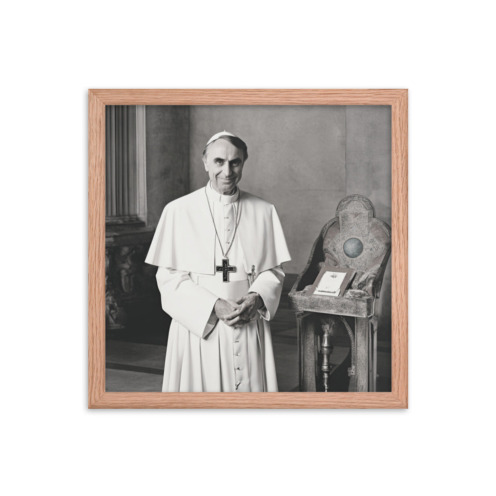 Pope Carl Sagan - Not the Pope Framed Poster