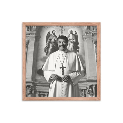 Pope Neil deGrasse Tyson - Not the Pope Framed poster