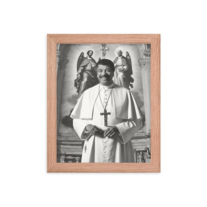 Pope Neil deGrasse Tyson - Not the Pope Framed poster