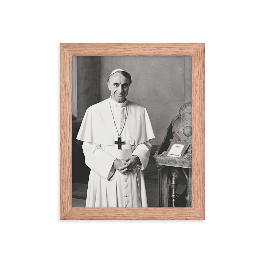 Pope Carl Sagan - Not the Pope Framed Poster