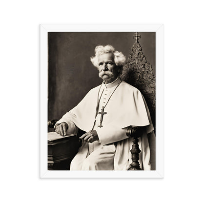 Pope Mark Twain - Not the Pope Framed Poster
