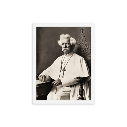 Pope Mark Twain - Not the Pope Framed Poster