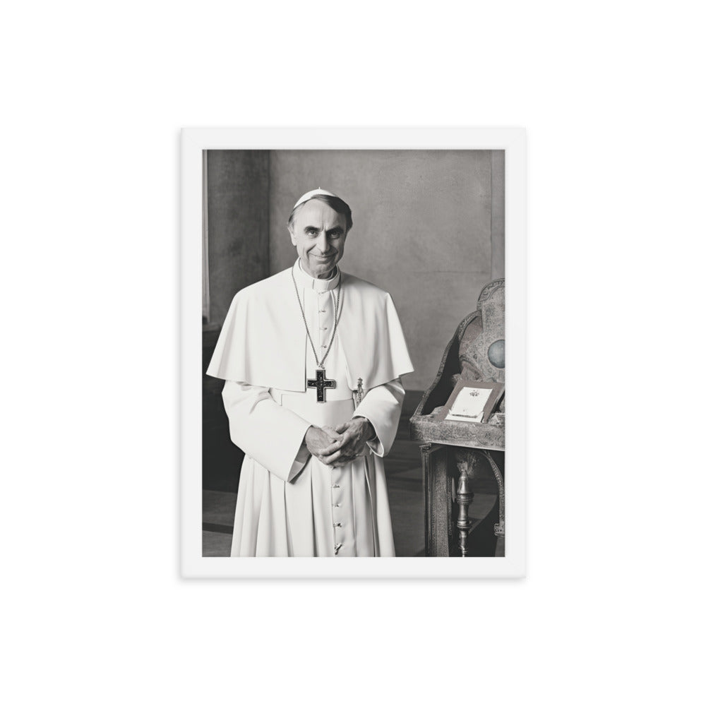 Pope Carl Sagan - Not the Pope Framed Poster