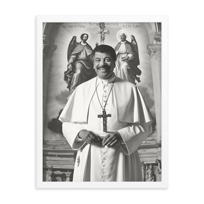 Pope Neil deGrasse Tyson - Not the Pope Framed poster