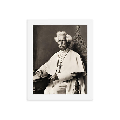 Pope Mark Twain - Not the Pope Framed Poster