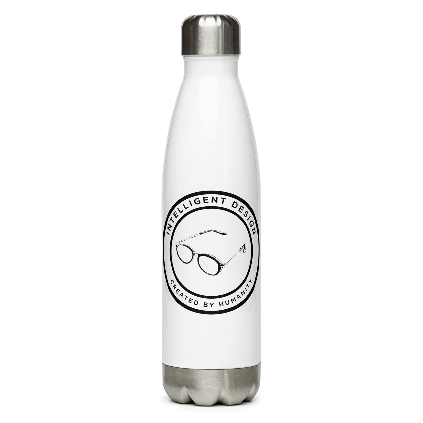 Intelligent Design "Badge" - Stainless Steel Water Bottle