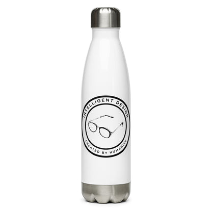 Intelligent Design "Badge" - Stainless Steel Water Bottle