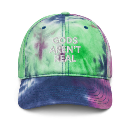 Gods Aren't Real - Tie Dye Dad Hat