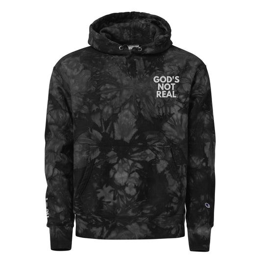 God's Not Real - Tie-Dye Hoodie