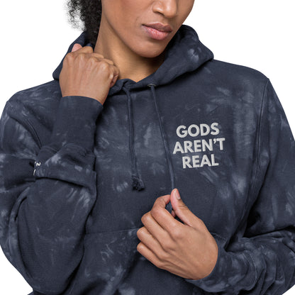 Gods Aren't Real - Tie-Dye Hoodie