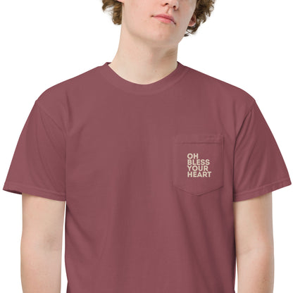 Oh Bless Your Heart - Pocket Tee w/ Back Print
