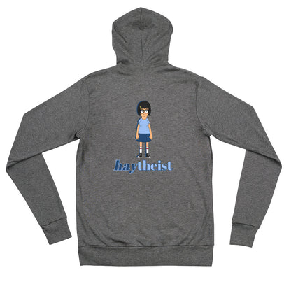 HAYtheist - Tina Belcher Unisex Zip Hoodie