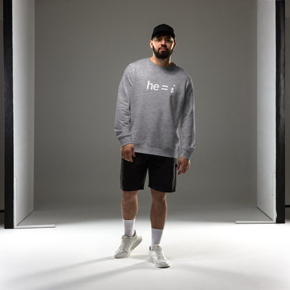 he = i - Organic Sweatshirt