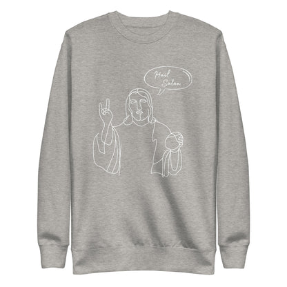 Hail Satan Jesus - Crew Neck Sweatshirt