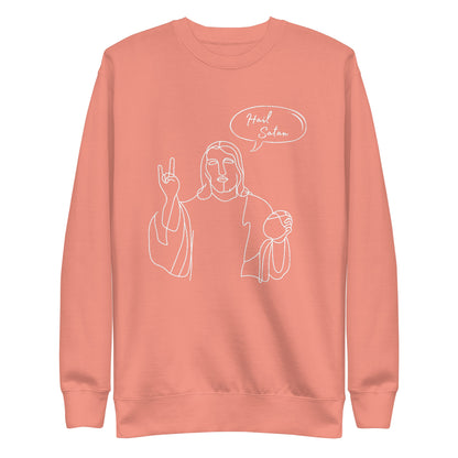 Hail Satan Jesus - Crew Neck Sweatshirt
