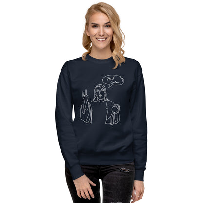 Hail Satan Jesus - Crew Neck Sweatshirt