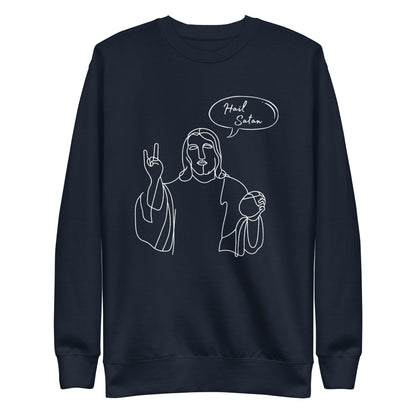 Hail Satan Jesus - Crew Neck Sweatshirt