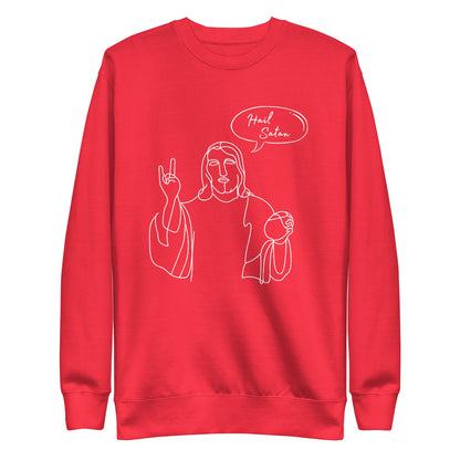 Hail Satan Jesus - Crew Neck Sweatshirt