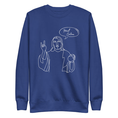 Hail Satan Jesus - Crew Neck Sweatshirt