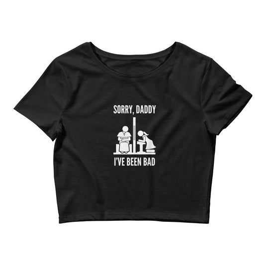 Sorry, Daddy (Pony Tail) - Crop Tee