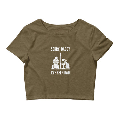 Sorry, Daddy (Pony Tail) - Crop Tee